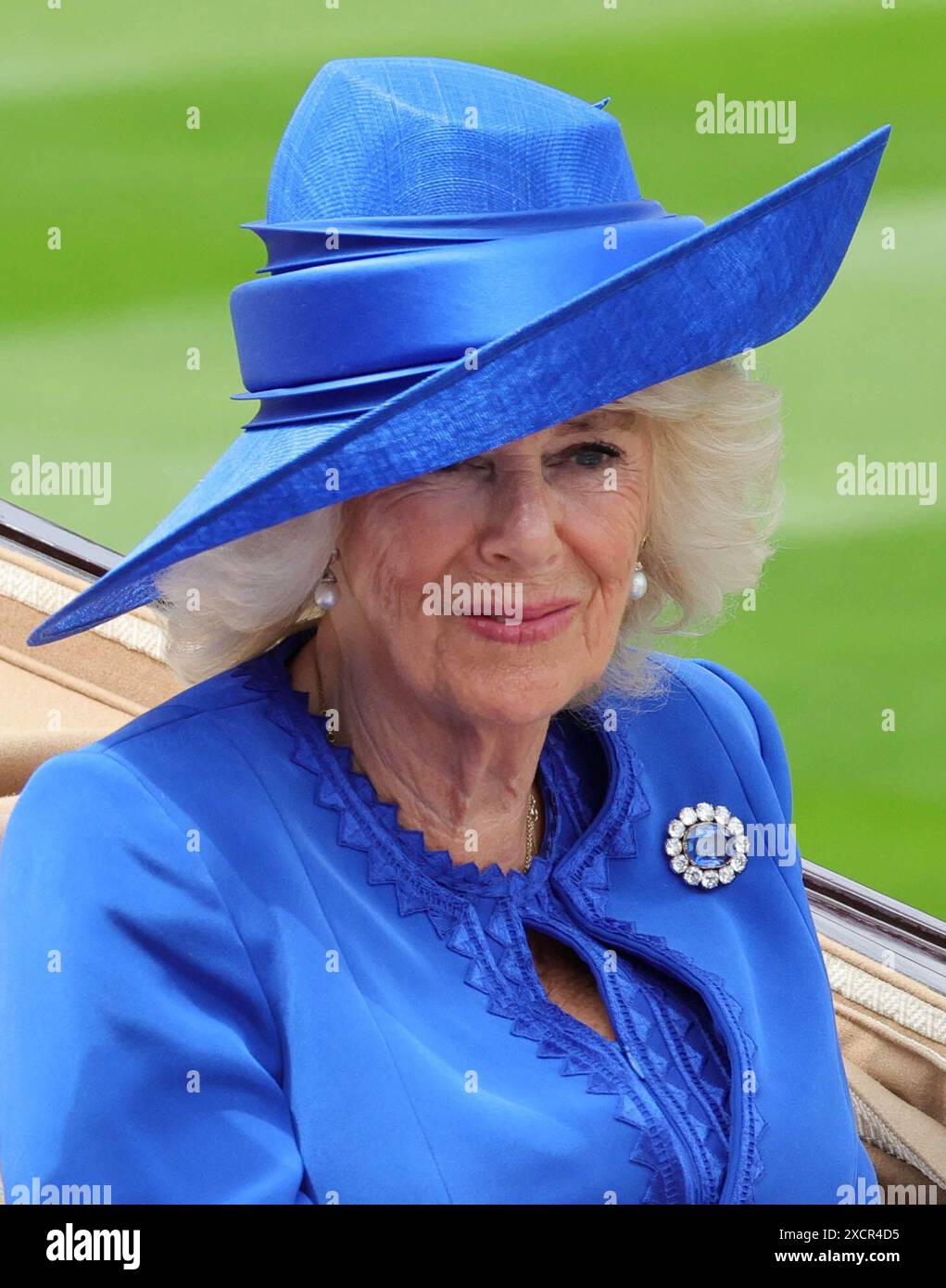 Ascot, Regno Unito. 18 giugno 2024. Royal Ascot 2024. Ippodromo di Ascot. Racegoers e Royals partecipano al primo giorno dell'evento di quattro giorni Royal Ascot presso l'ippodromo di Ascot. Foto di Credit: andrew parsons/Alamy Live News Foto Stock