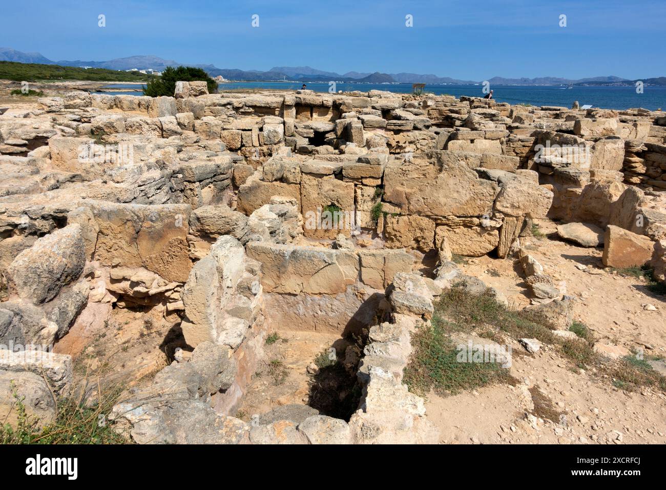 Figlio vera necropoli. Isola di Mallorca. Spagna Foto Stock
