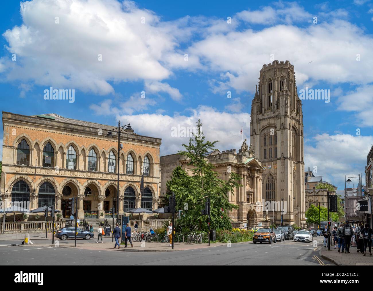 Wills Memorial Building, Queens Road, Clifton, Bristol, Inghilterra, REGNO UNITO Foto Stock