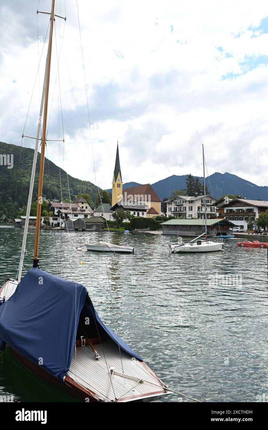 Lago Tegernsee in Baviera Foto Stock