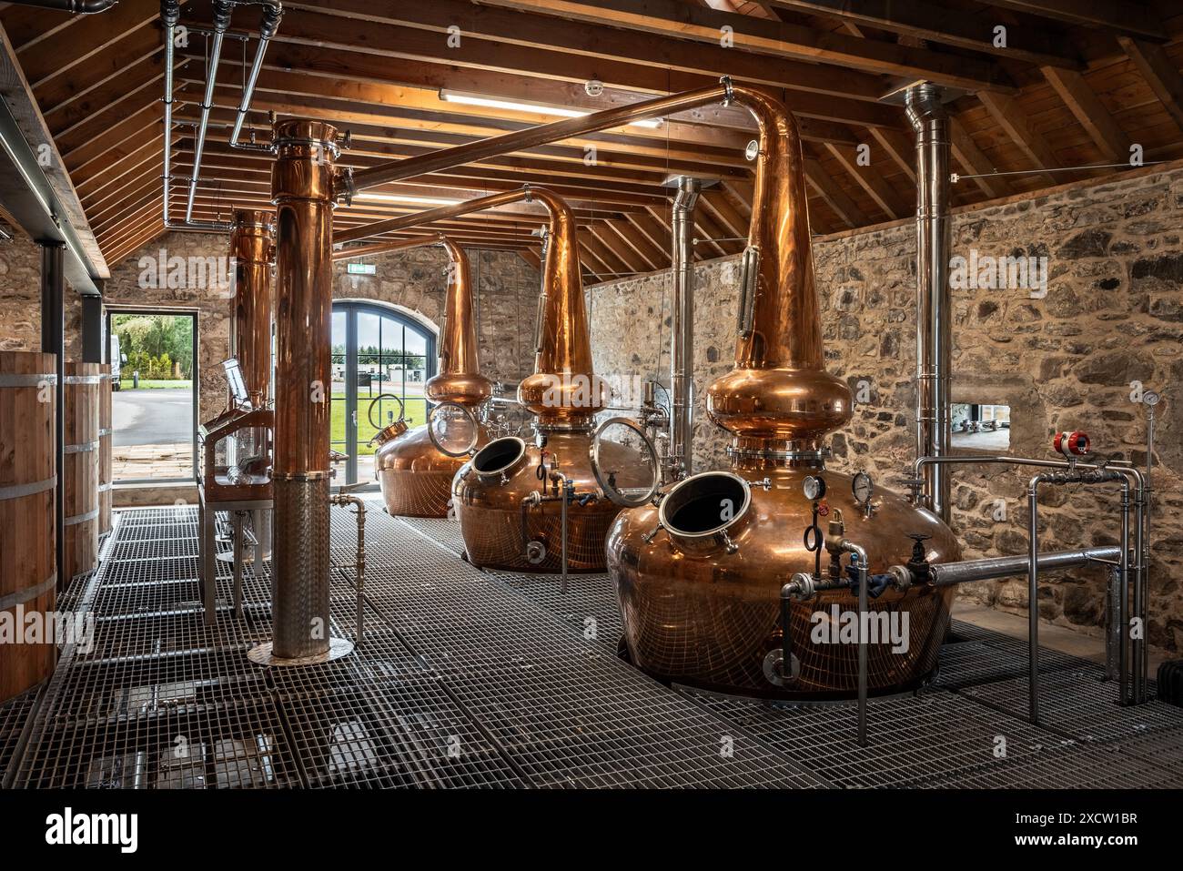 Tour della distilleria di whisky scozzese Foto Stock