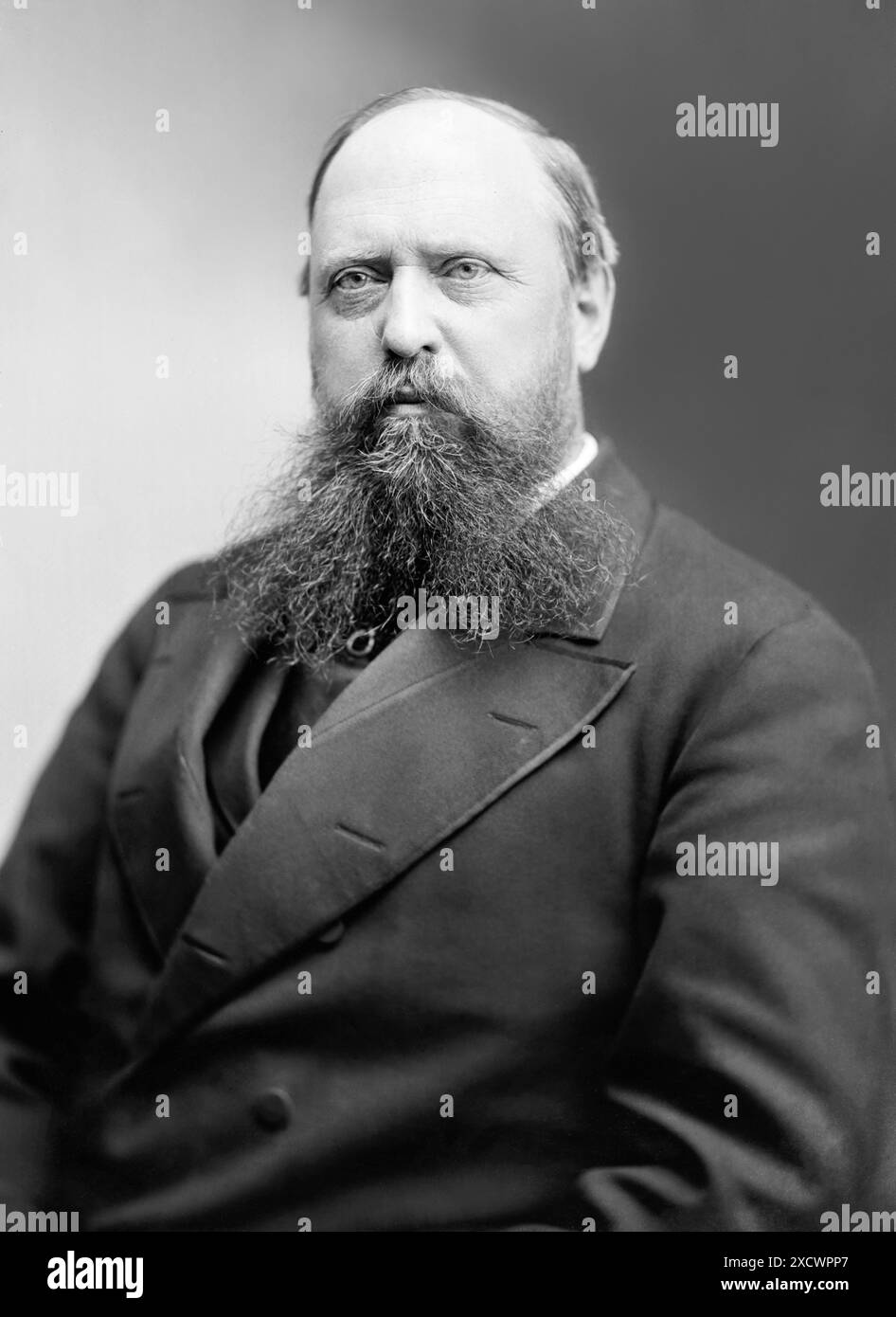 Othniel Charles Marsh (1831-1899), professore americano di Paleontologia al Yale College e presidente dell'Accademia Nazionale delle Scienze. Marsh, che ha scoperto 80 nuove specie di dinosauri, ha gareggiato con il suo collega paleontologo Edward Drinker Cope dal 1870 al 1890 in un periodo di frenetiche spedizioni di caccia ai fossili dell'America occidentale conosciute come le "guerre delle ossa". Foto Stock