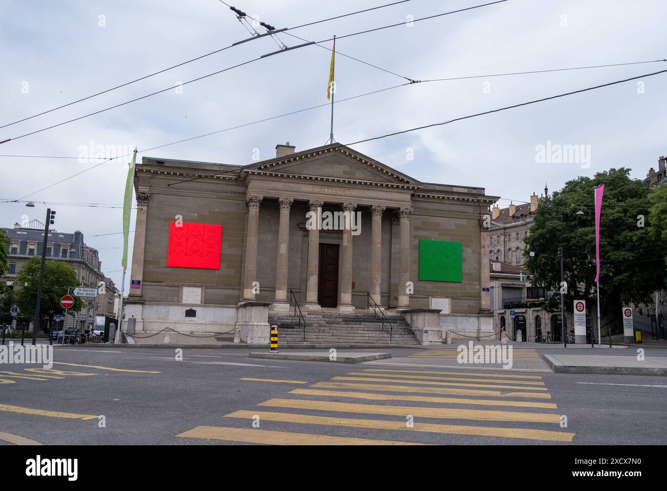 Il museo Rath in Place Neuve a Ginevra, Svizzera, il 21 maggio 2023. Le Musee Rath sur la Place Neuve a Geneve en Suisse le 21 mai 2023. Foto Stock