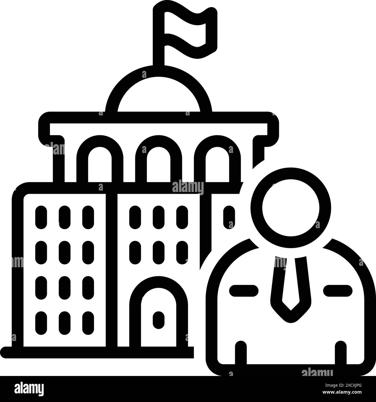 Icona per ministro, sottosegretario Illustrazione Vettoriale