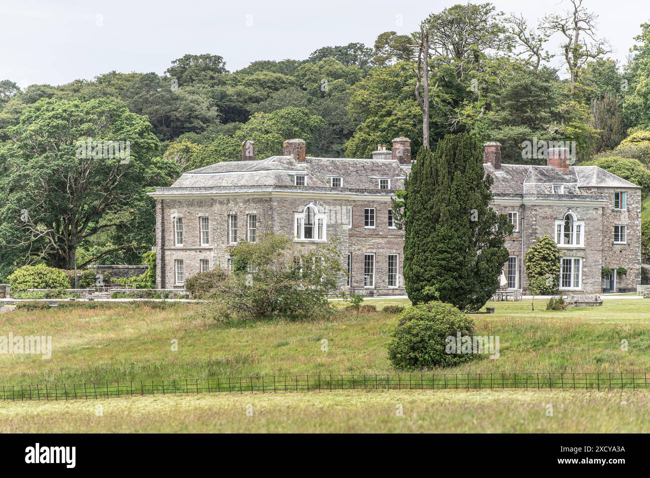 Casa Boconnoc, Cornwall Foto Stock