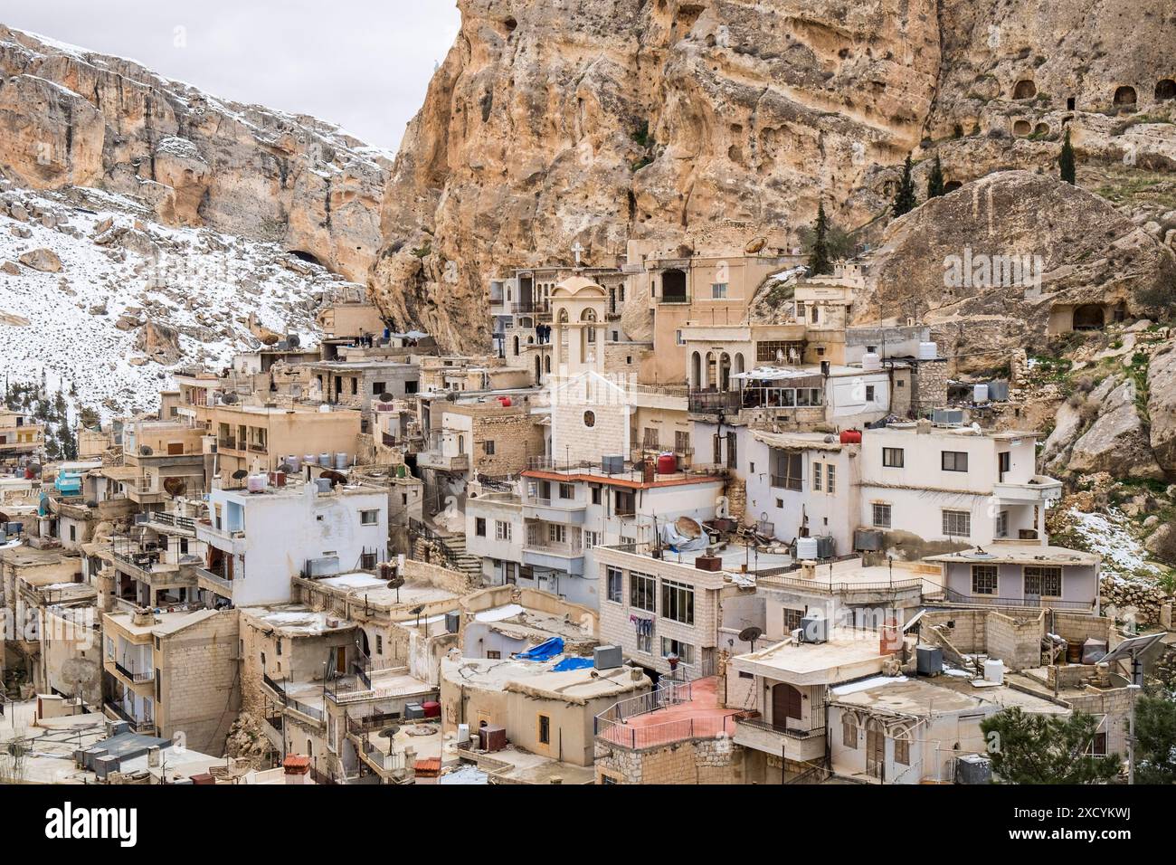 Siria, Ma'lula; Maaloula, paesaggio Foto Stock