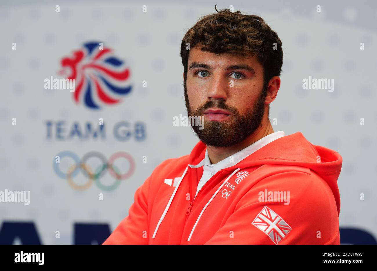 Patrick Brown durante una sessione del Team GB per le Olimpiadi di Parigi 2024 al Birmingham National Exhibition Centre. Data foto: Mercoledì 19 giugno 2024. Foto Stock