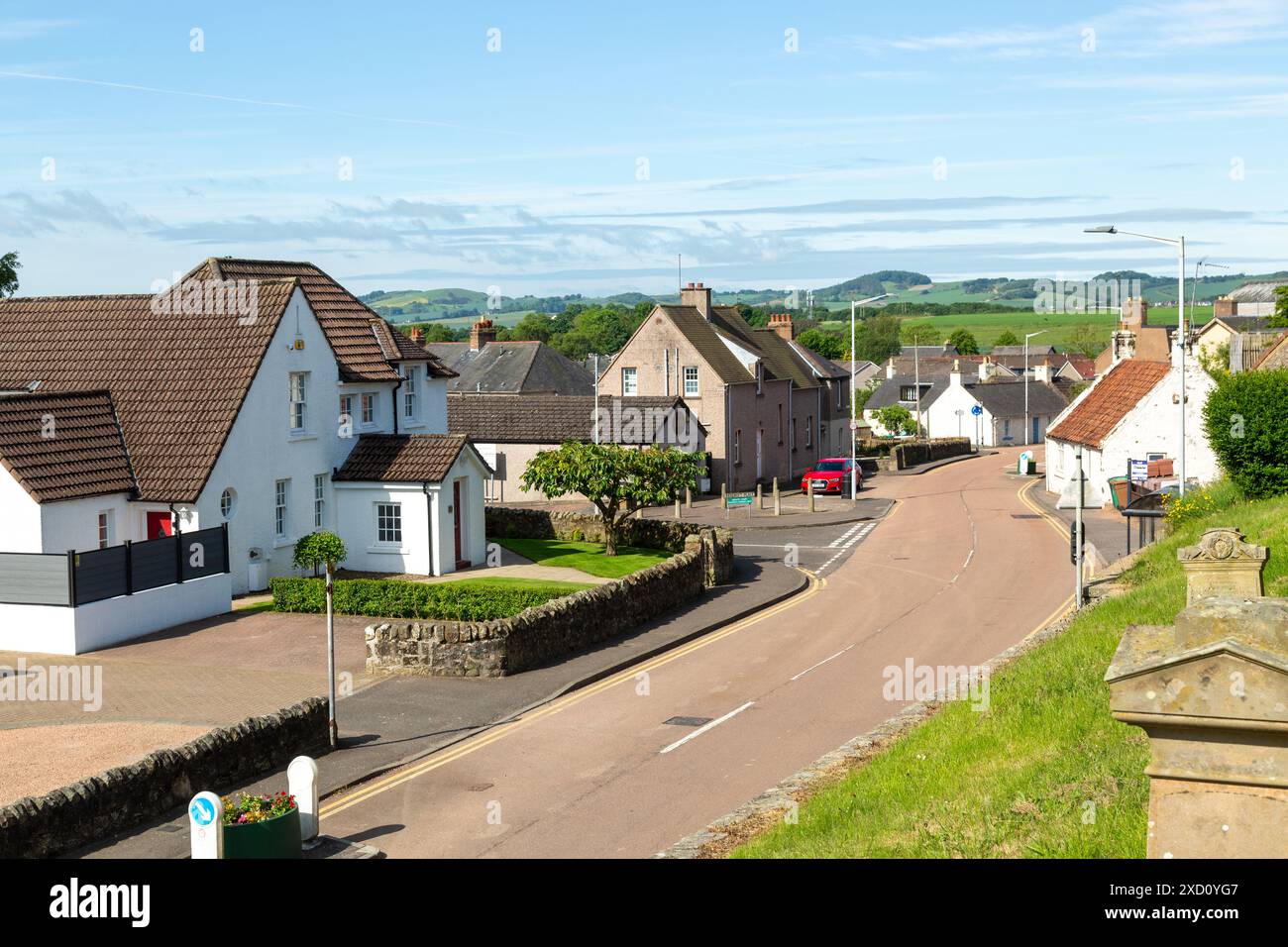 Villaggio Leuchars a Fife, Scozia Foto Stock