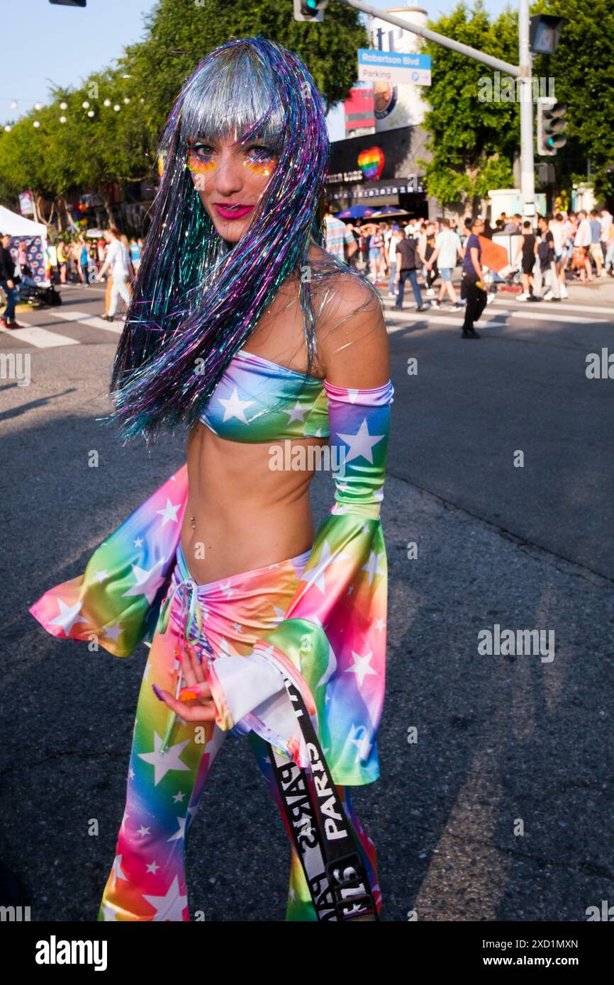 West Hollywood Pride Festival, Los Angeles, California, USA - @lalauraparis Foto Stock