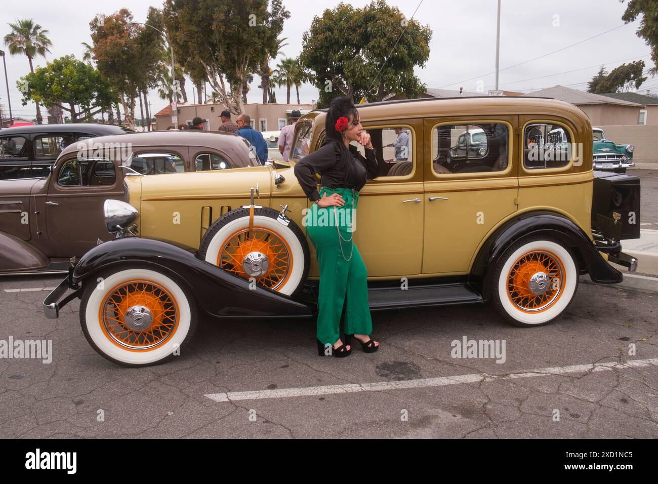 Zoot Suit Riots Memorial Cruise, Whittier, California, USA - crociera del 81° anniversario il 6/2/2024 Foto Stock