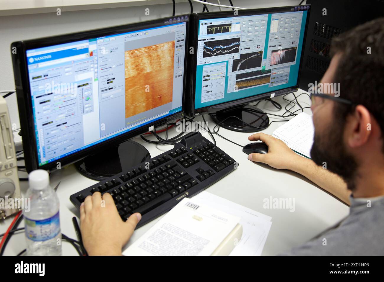 Scansione del microscopio tunneling immagini e fotografie stock ad alta ...