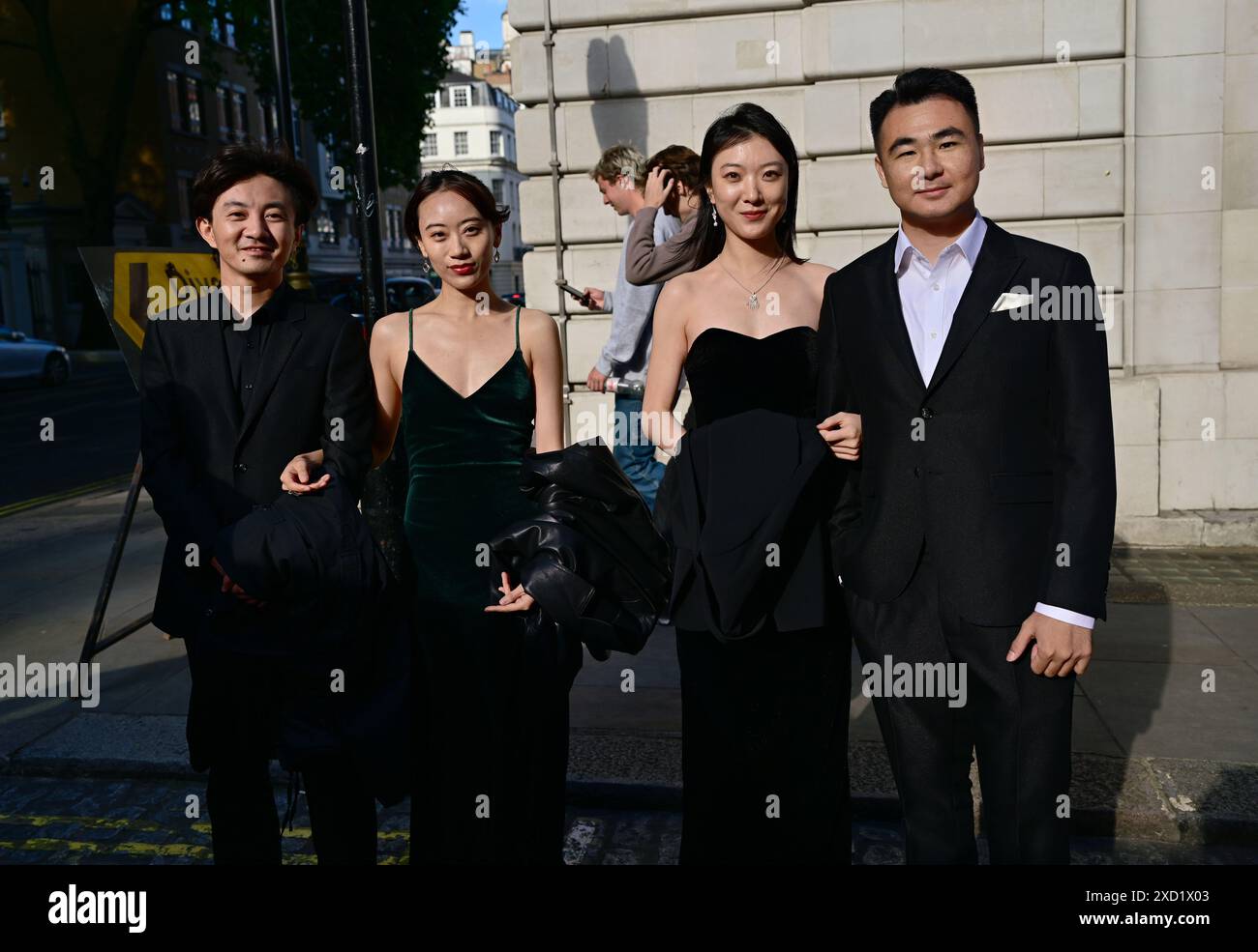 LONDRA, REGNO UNITO. 19 giugno 2024. Yuchen Qiao è un produttore, Xian Du, Yitong Wang e il regista cinese Chong Zhang partecipa al 32° Raindance Film Festival Opening Gala 2024 al Curzon Cinema Mayfair, Londra, Regno Unito. Credito: Vedi li/Picture Capital/Alamy Live News Foto Stock