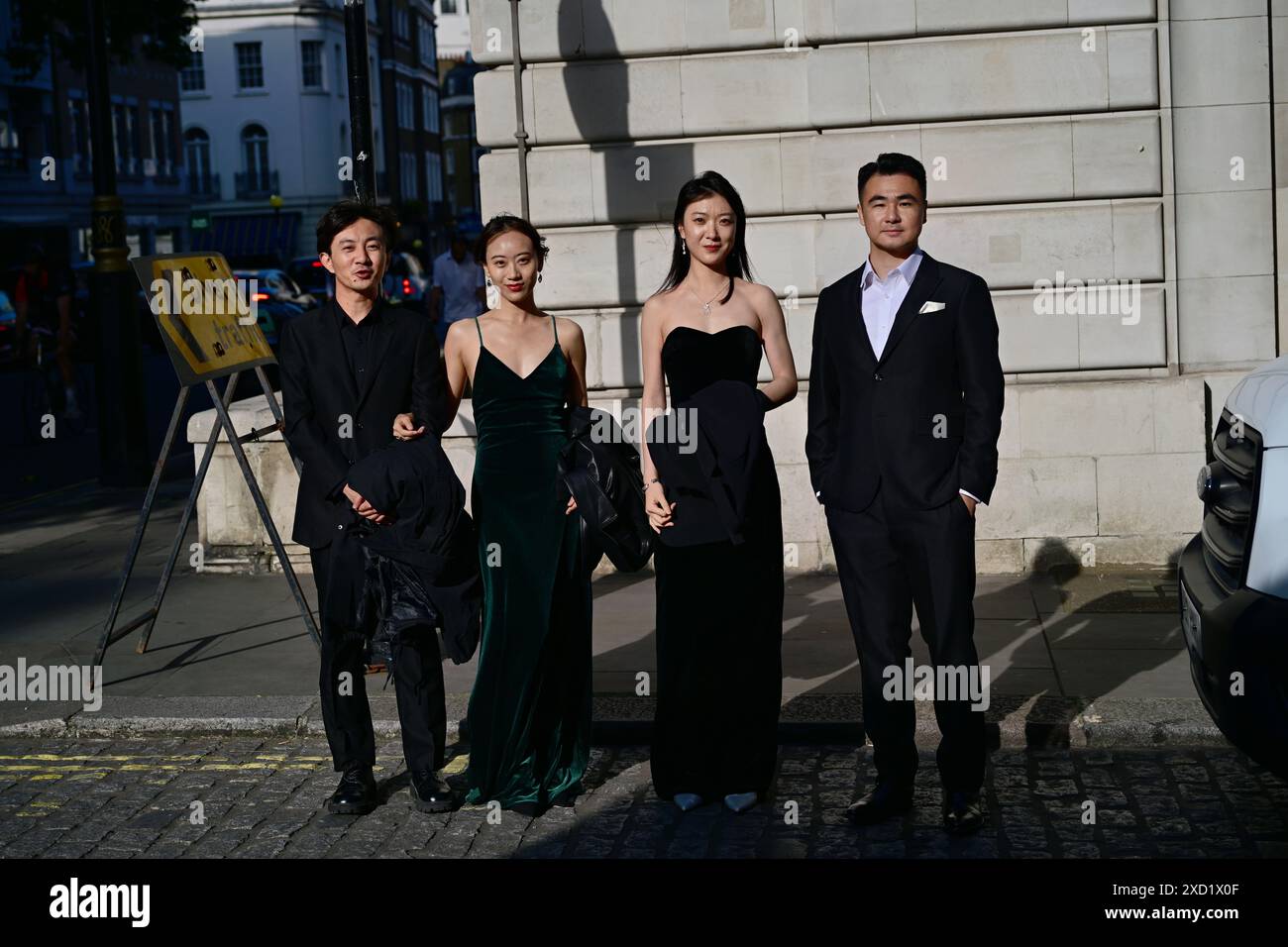 LONDRA, REGNO UNITO. 19 giugno 2024. Yuchen Qiao è un produttore, Xian Du, Yitong Wang e il regista cinese Chong Zhang partecipa al 32° Raindance Film Festival Opening Gala 2024 al Curzon Cinema Mayfair, Londra, Regno Unito. Credito: Vedi li/Picture Capital/Alamy Live News Foto Stock
