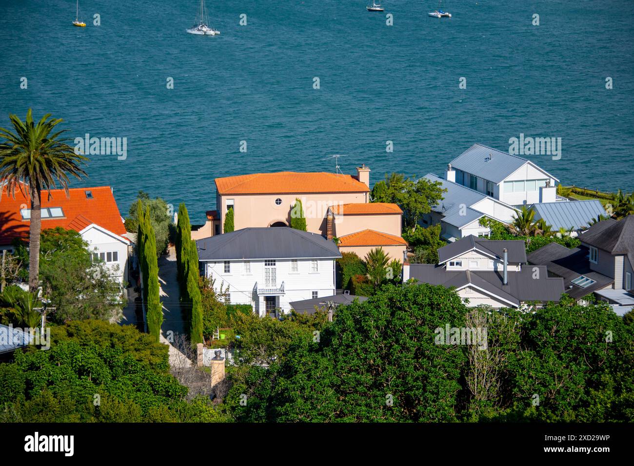 Case residenziali a Devonport - nuova Zelanda Foto Stock
