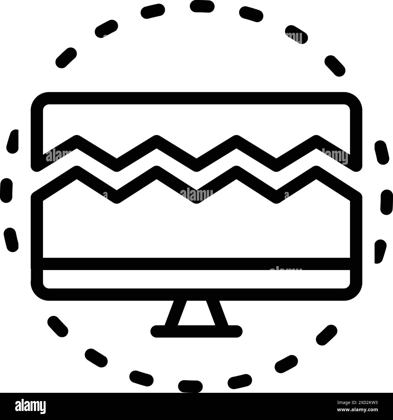 Icona per rotto, diviso Illustrazione Vettoriale