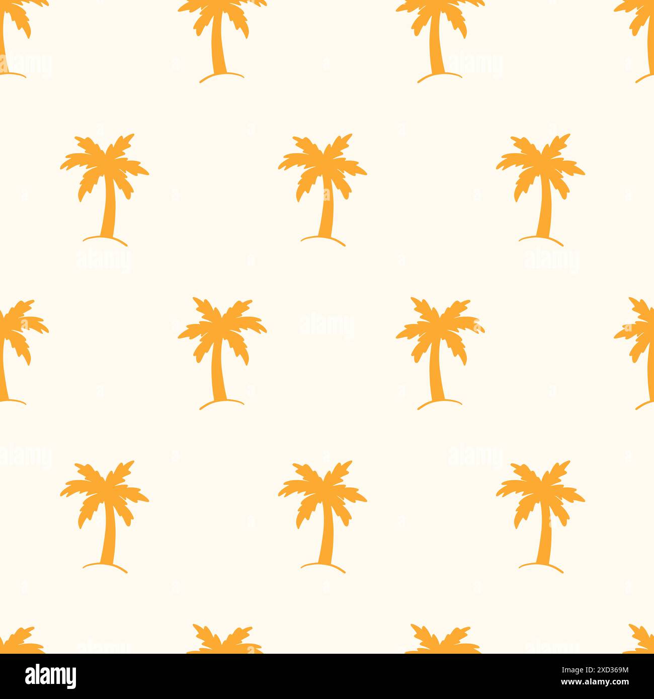 Motivo senza cuciture vettoriale albero di palma. Stampa tropicale Illustrazione Vettoriale