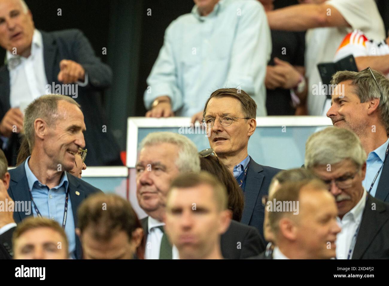 Karl Lauterbach, GER, Germania (GER) vs. Ungarn (HUN), Fussball Europameisterschaft, UEFA EURO 2024, gruppo A, 2. Spieltag, 19.06.2024, foto: Eibner-Pressefoto/Sascha Walther Foto Stock