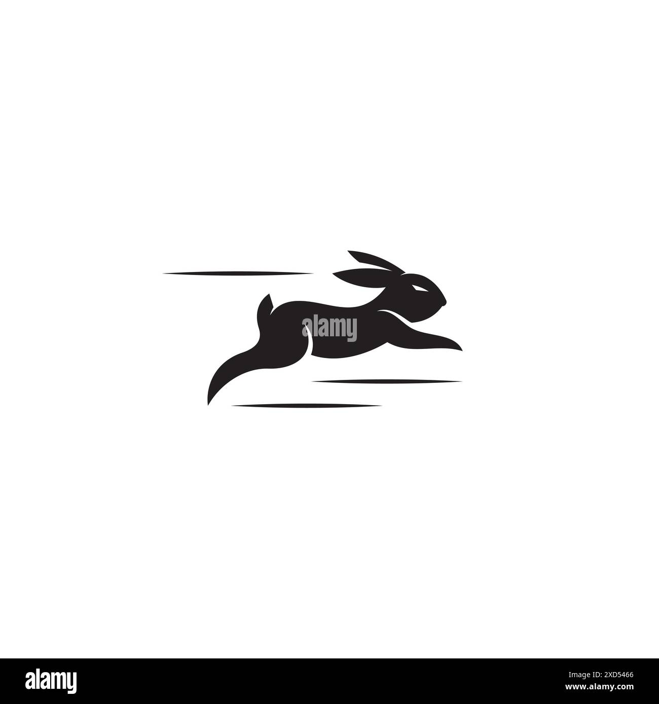 Logo di coniglio o design di icone Illustrazione Vettoriale