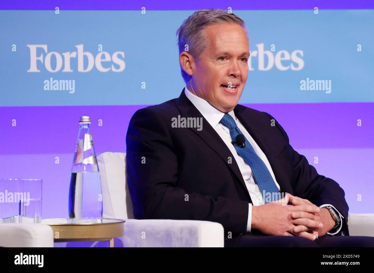 New York, Stati Uniti. 20 giugno 2024. Eric Wilmes, Presidente e responsabile del Private Equity, Americas, GIC parla al Forbes Iconoclast Summit 2024 giovedì 20 giugno 2024 a Cipriani Wall Street a New York. Foto di John Angelillo/UPI credito: UPI/Alamy Live News Foto Stock