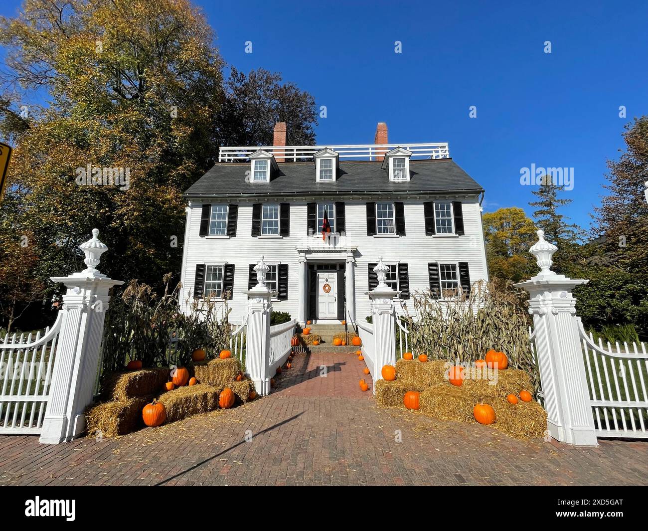 Il palazzo delle corde, una dimora storica a Salem, Massachusetts, è gestito come musa ed è stato il luogo delle riprese del film Hocus Pocus Foto Stock