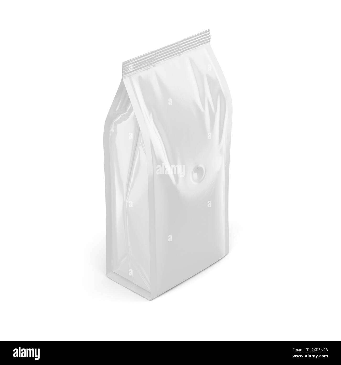 Confezionamento sacchetto di caffè Mockup 3D Rendering isolato su sfondo bianco Foto Stock