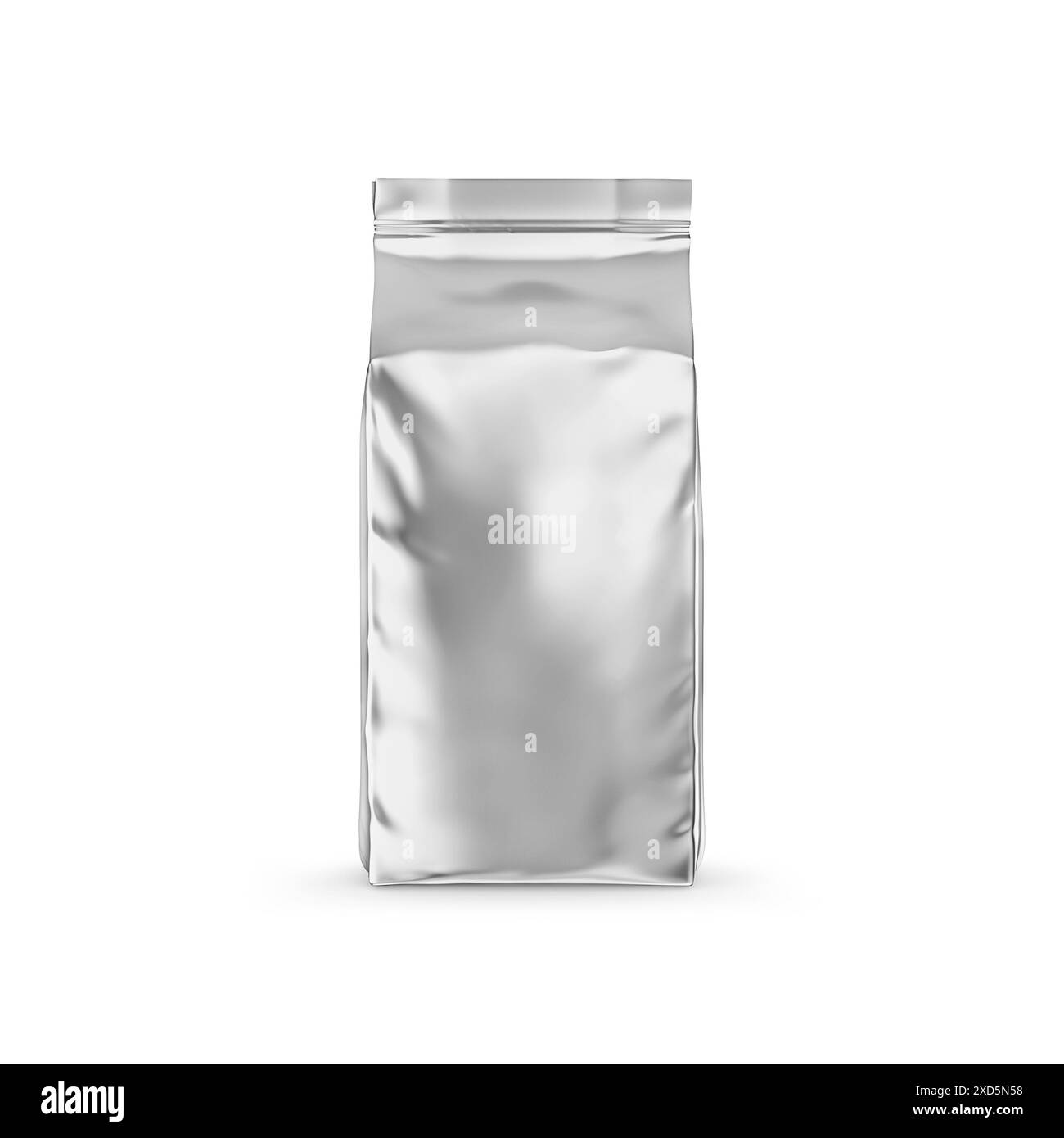 Confezionamento sacchetto di caffè Mockup 3D Rendering isolato su sfondo bianco Foto Stock