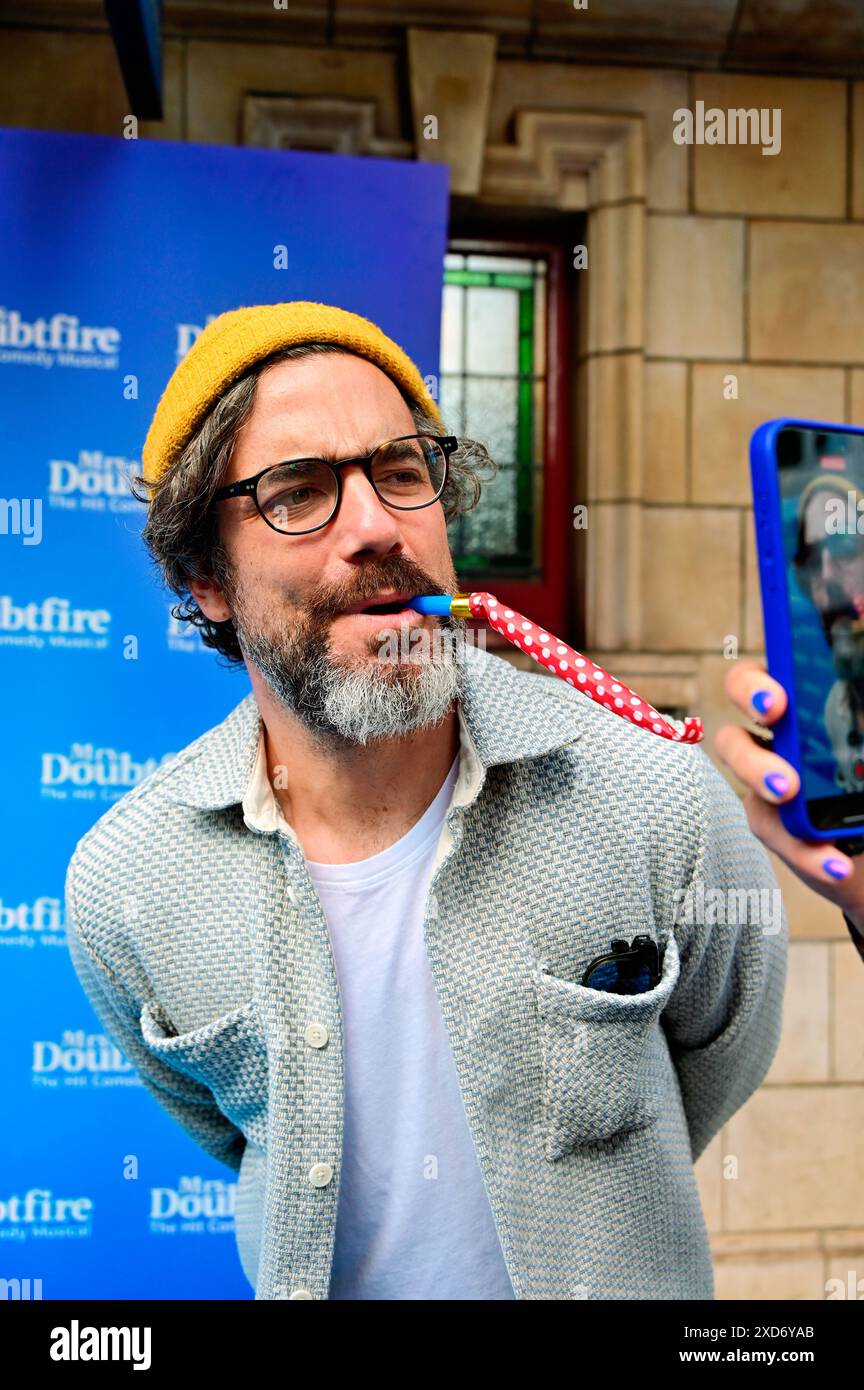 LONDRA, REGNO UNITO. 20 giugno 2024. Daniel Ings partecipa a "Mrs. Doubtfire: The Musical" 1st 'Nanniversary' Performance allo Shaftesbury Theatre, Londra, Regno Unito. Credito: Vedi li/Picture Capital/Alamy Live News Foto Stock