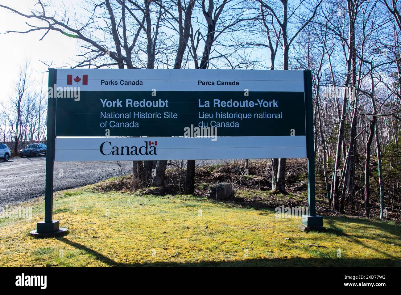 Parks Canada York Redoubt sito storico nazionale a Fergusons Cove, nuova Scozia, Canada Foto Stock