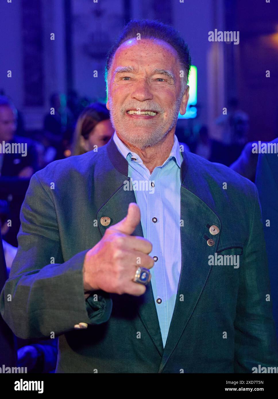 Vienna, Austria. 20 giugno 2024. Austrian World Summit 2024 - The Schwarzenegger Iniative - il 20 giugno 2024, a Vienna, Austria., Arnold SCHWARZENEGGER, conferenza - 20240620_PD1740 credito: APA-PictureDesk/Alamy Live News Foto Stock