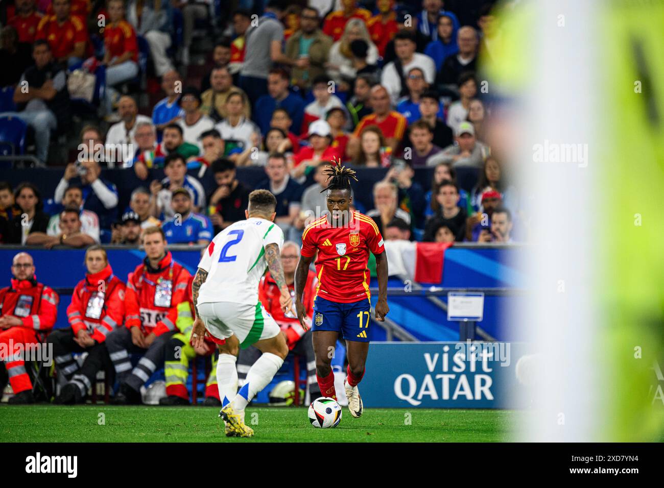 GELSENKIRCHEN, GERMANIA 20 GIUGNO 2024 Nico Williams, partita di