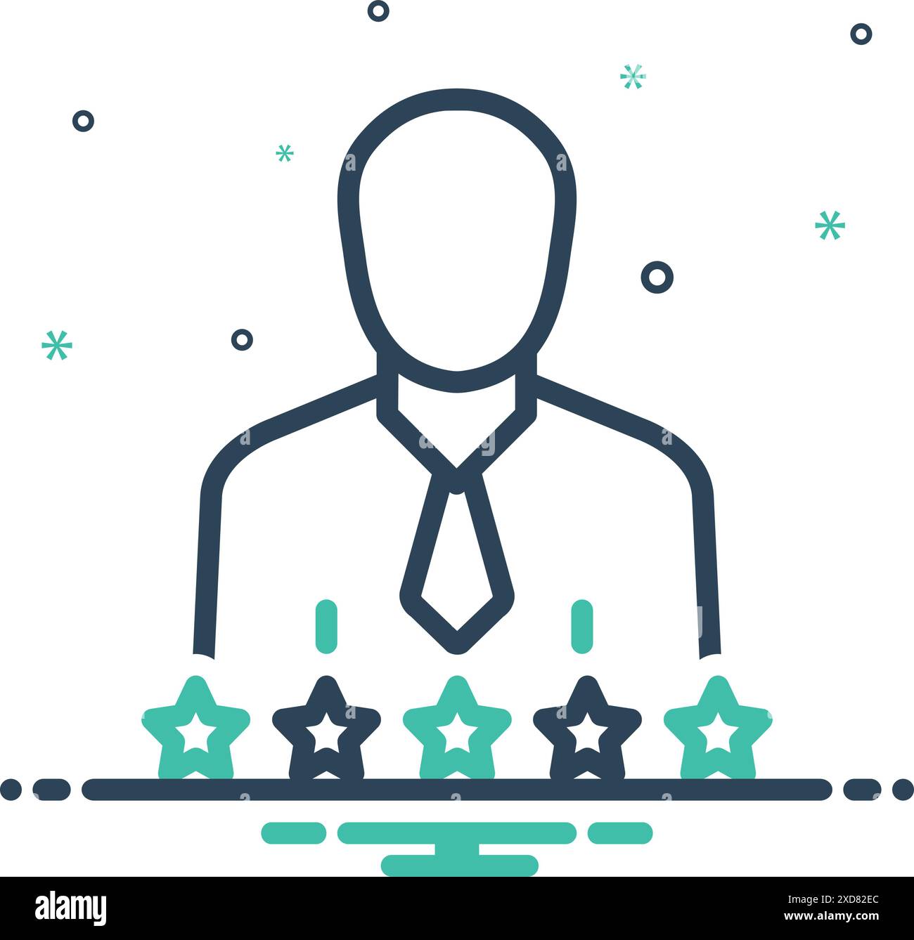 Icona per reputazione, reputazione Illustrazione Vettoriale