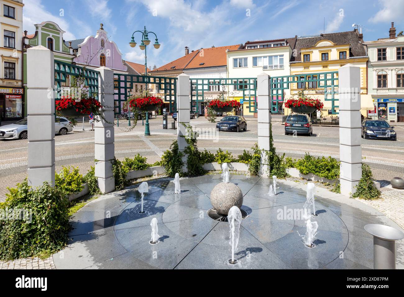 náměstí Přemysla Otakara II, Vysoké Mýto, Východní Čechy, Česká republika / Square of Premysl Otakar II, Vysoke Myto, Repubblica Ceca Foto Stock