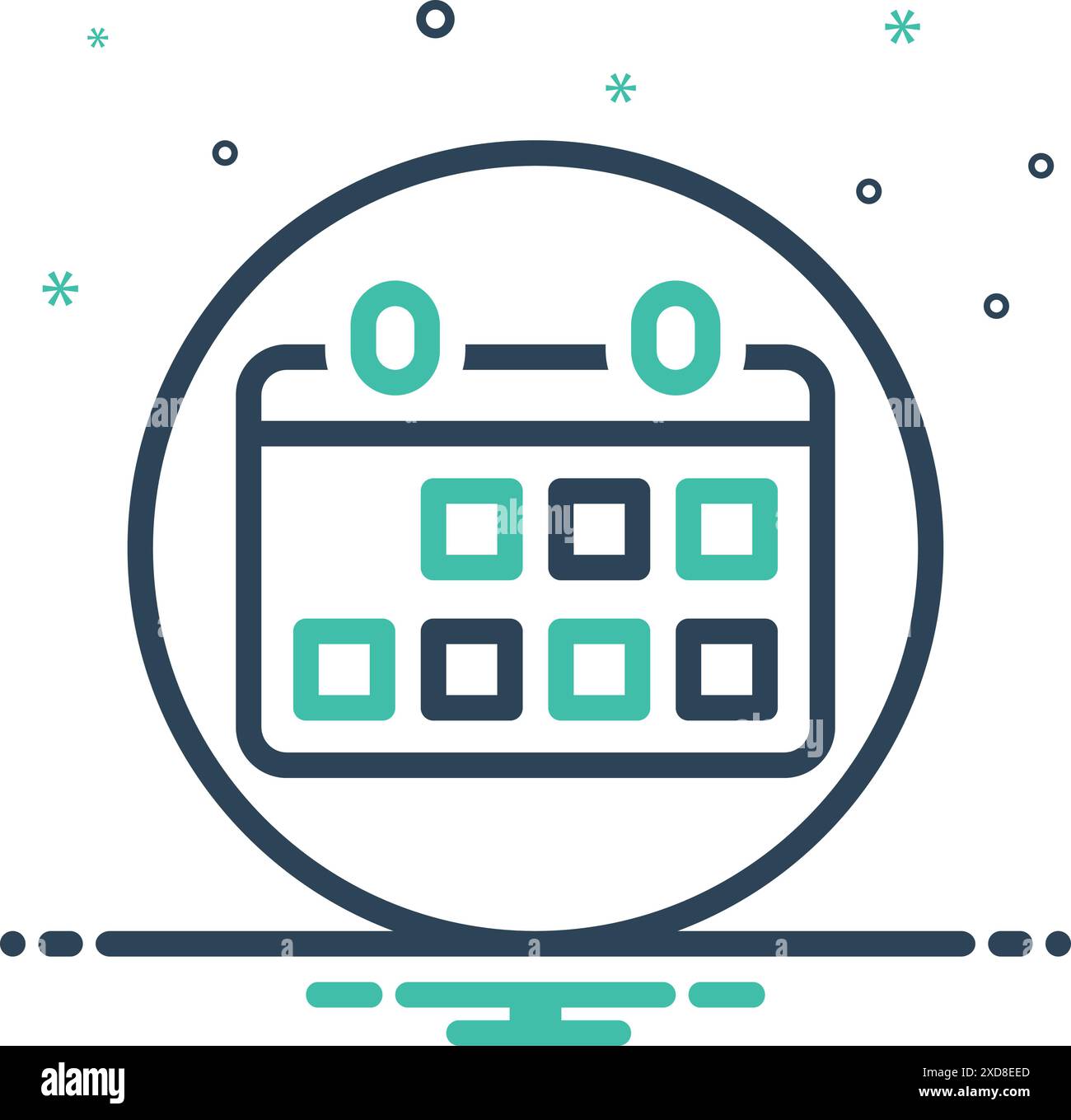 Icona per mese, periodo di tempo Illustrazione Vettoriale