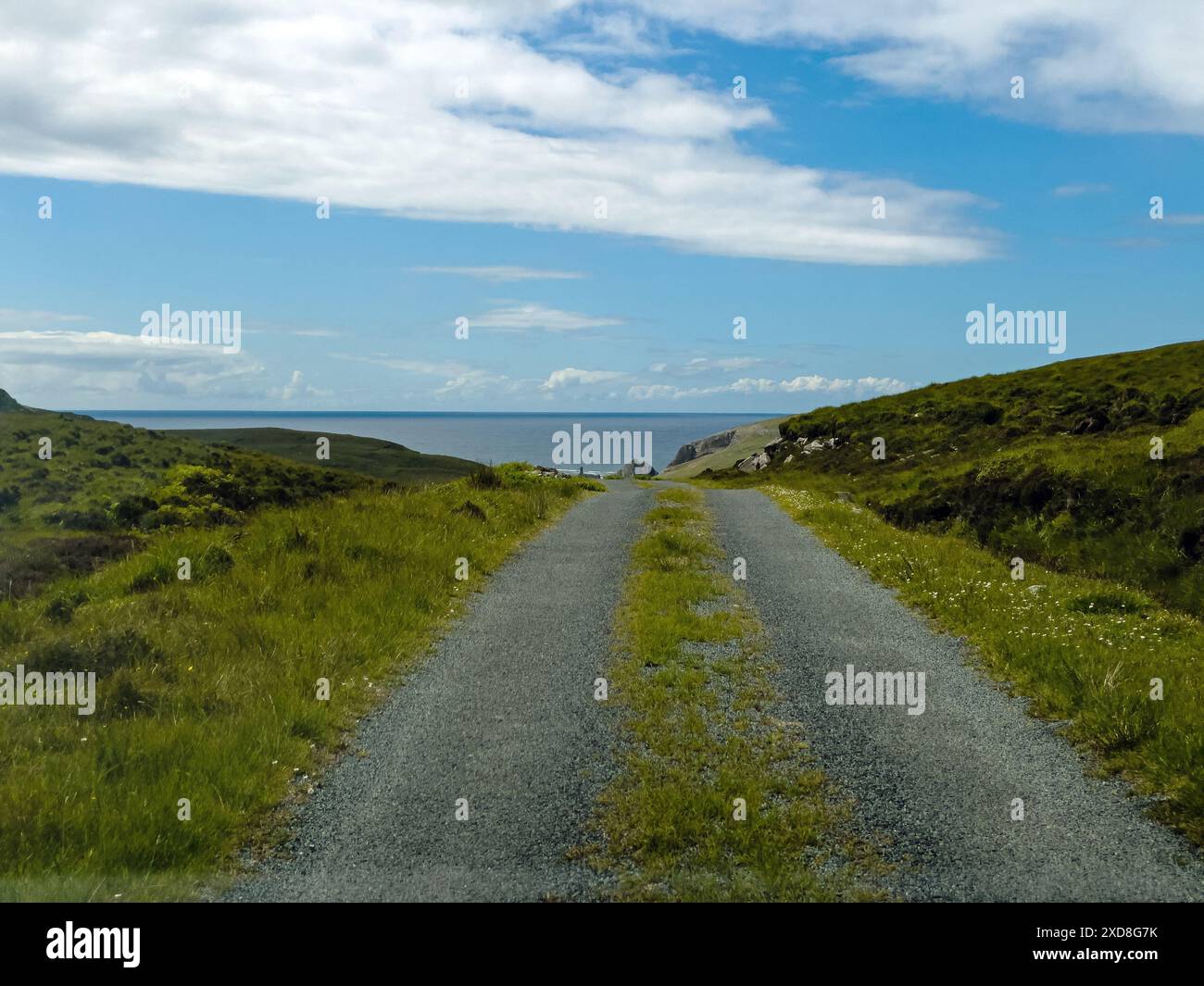 Un porto è una zona incredibilmente bella nel Co Donegal, Irlanda. Foto Stock