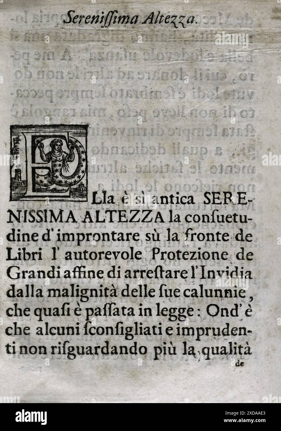 "Mappamondo Istorico". Volume VII. Parte I. comprende la vita degli imperatori della Cina. Dedicato ad Antonio Farnese (1679-1731). Di padre Antonio Foresti (1625-1692), della compagnia di Gesù. Venezia e Parma, 1718. Foto Stock