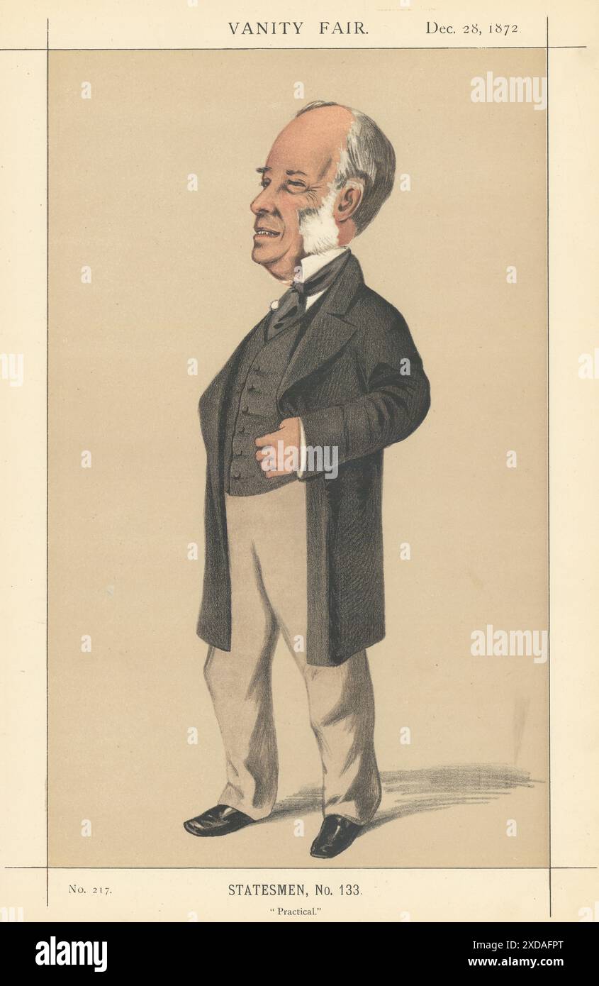 VANITY FAIR SPIA CARTONE ANIMATO Gabriel Goldney 'pratico' Wilts. Di Delfico 1872 Foto Stock