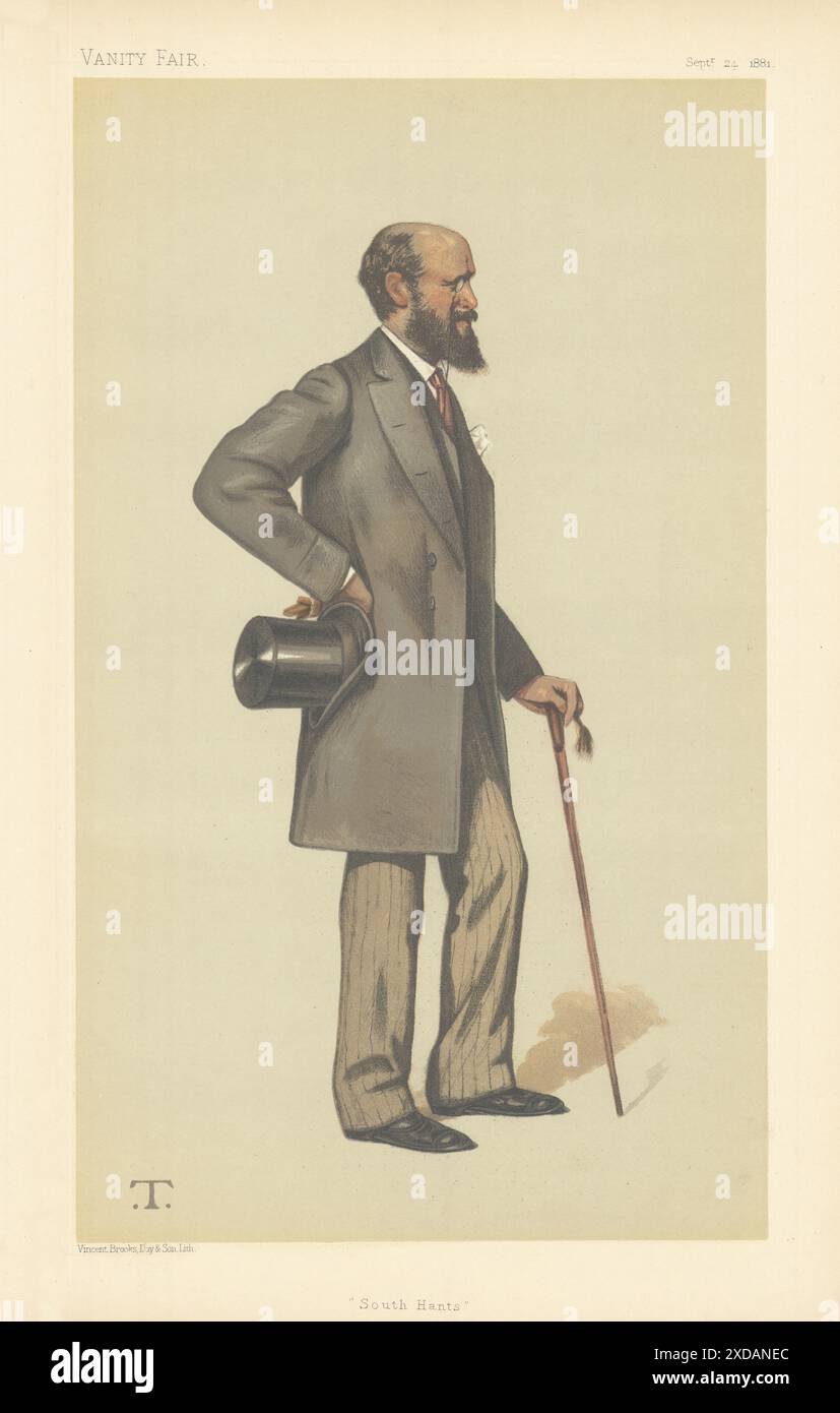 VANITY FAIR SPY CARTONE ANIMATO Lord Henry John Montagu-Douglas-Scott 'South Hants' 1881 Foto Stock
