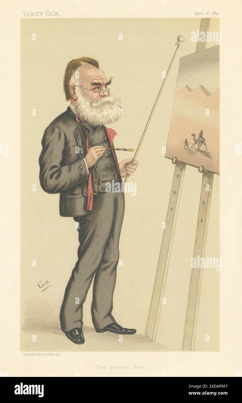 CARTOON DI SPIONAGGIO DELLA VANITÀ Carl Haag "la gloriosa Germania dell'Est". Per la GO 1884 Foto Stock