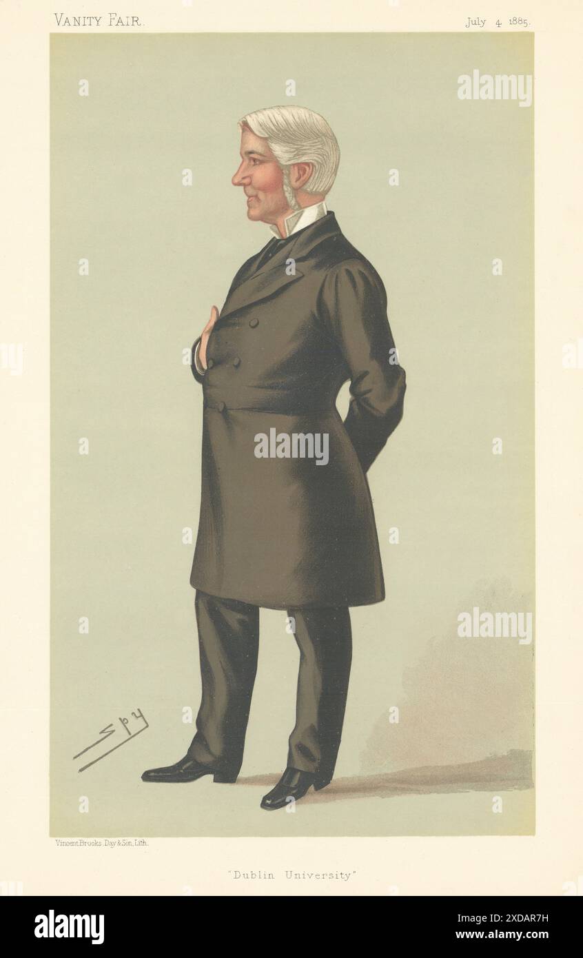 FUMETTO DI SPIONAGGIO VANITY FAIR Edward Gibson QC 'Dublin University' Law 1885 print Foto Stock