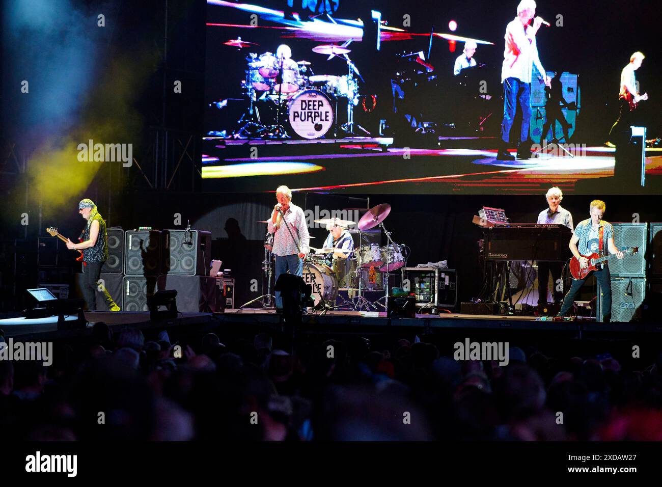 Deep Purple Live auf dem Summerside Festival 2024 beim Flugplatz. Grenchen, 20.06.2024 anni Foto Stock