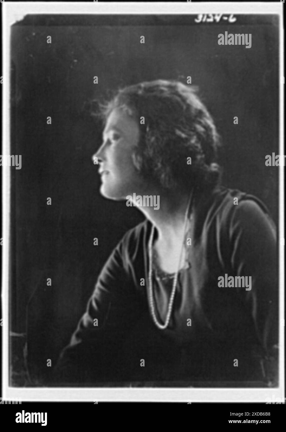 Walmsley, H.B., signora, fotografia ritratto. Collezione fotografica Genthe. Foto Stock