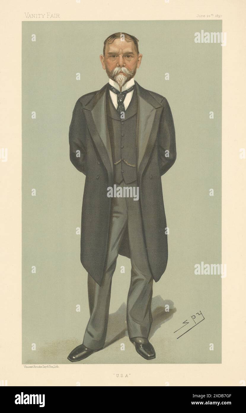 John Milton Hay, l'ambasciatore degli Stati Uniti "USA" 1897 Foto Stock