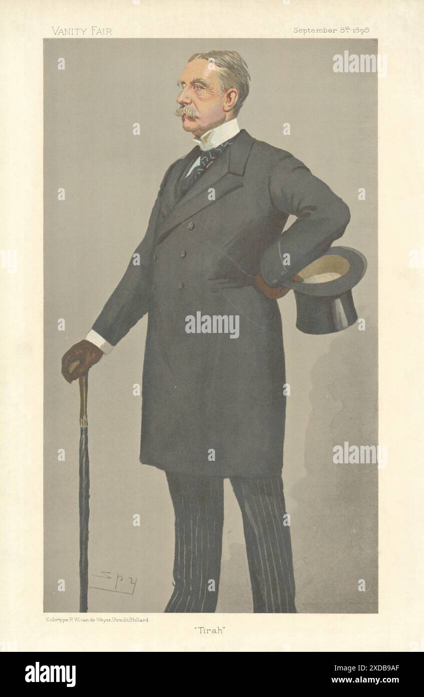 VANITY FAIR, CARTONE ANIMATO SPIA, il generale William Lockhart "Tirah". Stampa militare 1898 Foto Stock