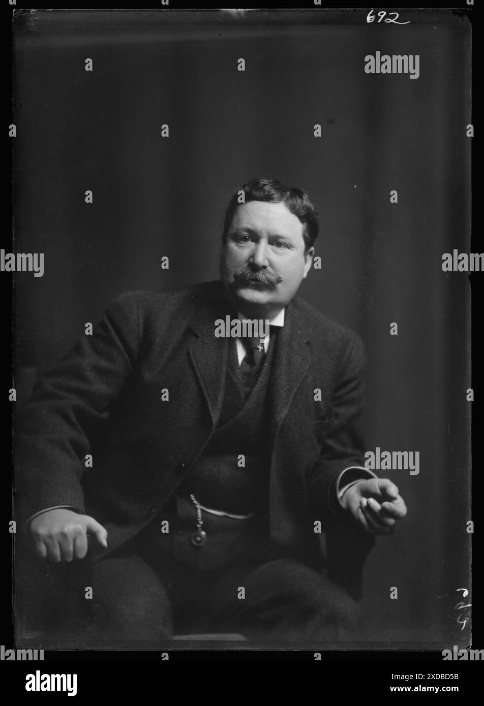 Burns, William J., fotografia ritratto. Collezione fotografica Genthe. Foto Stock