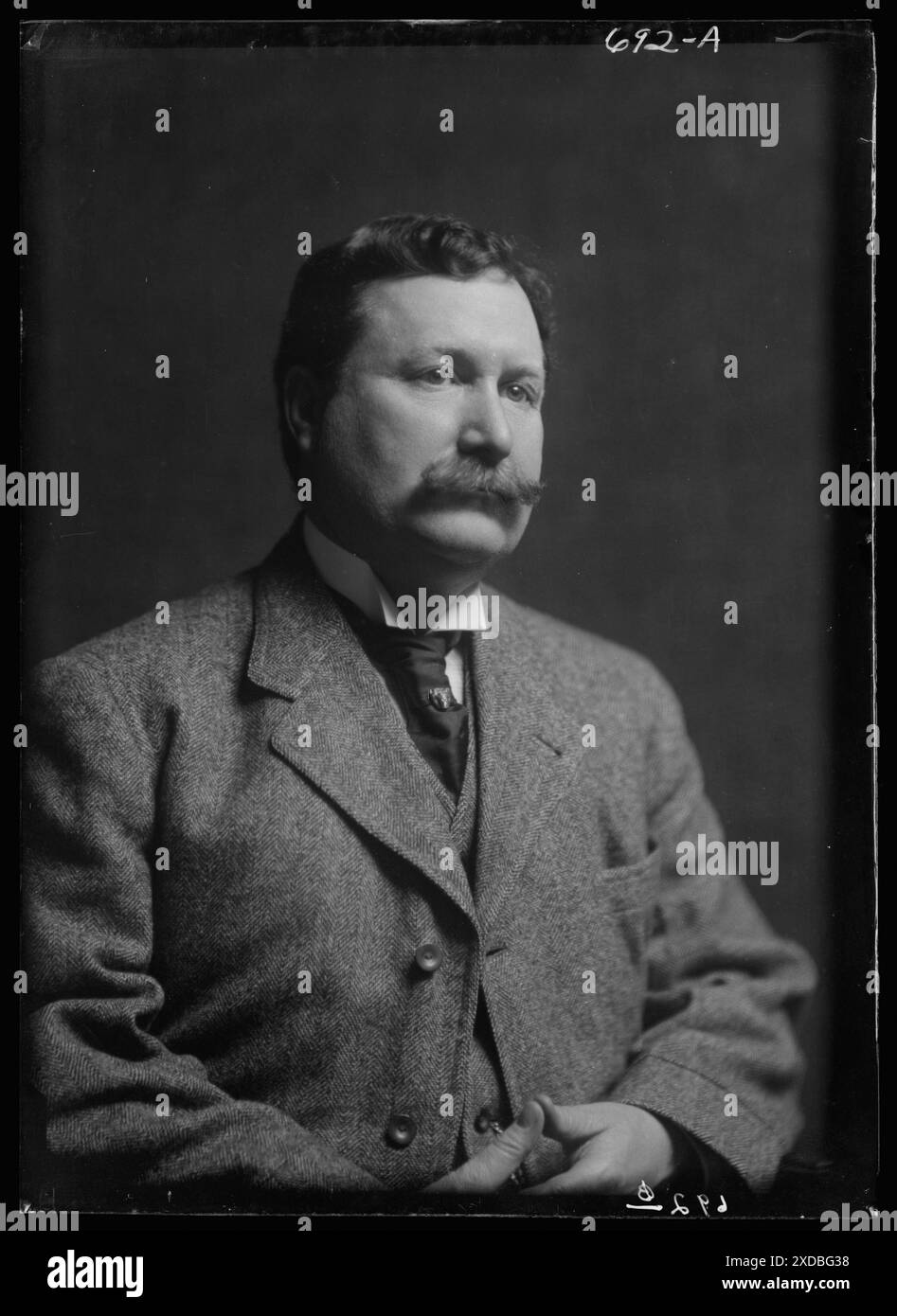 Burns, William J., fotografia ritratto. Collezione fotografica Genthe. Foto Stock
