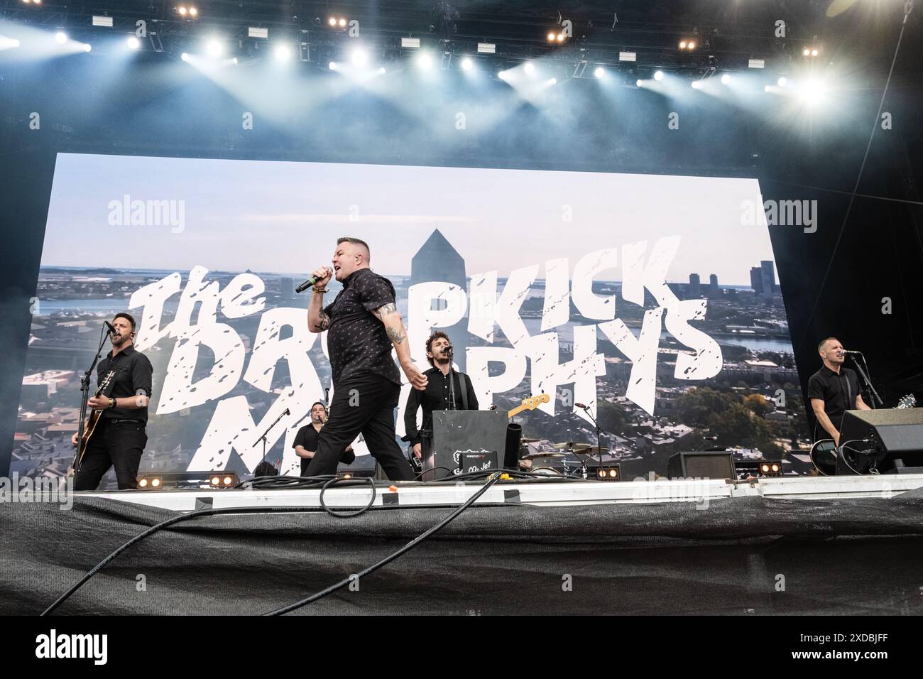 Refshale Island, Danimarca. 21 giugno 2024. Gli American Dropkick Murphys giocheranno all'Helviti a Copenhell venerdì 21 giugno 2024. (Foto: Helle Arensbak/Ritzau Scanpix) credito: Ritzau/Alamy Live News Foto Stock