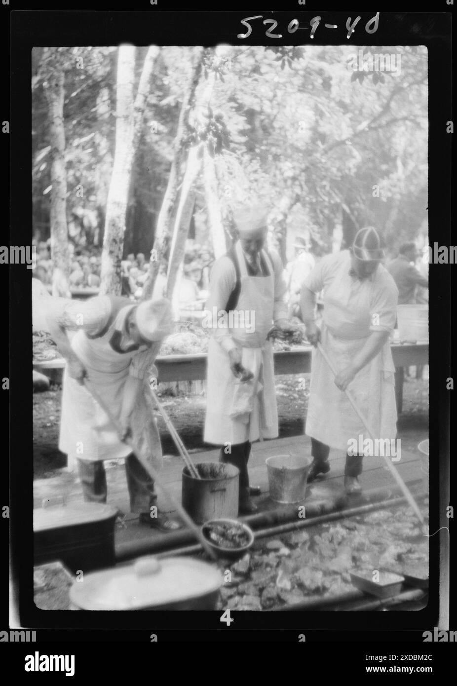 Moore, George Gordon, barbecue. Collezione fotografica Genthe. Foto Stock