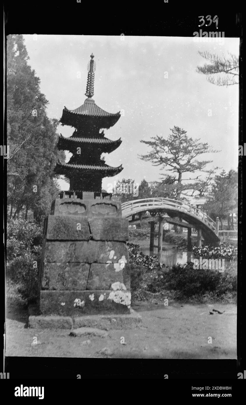 Vedute di viaggio del Giappone e della Corea. Collezione fotografica Genthe. Foto Stock