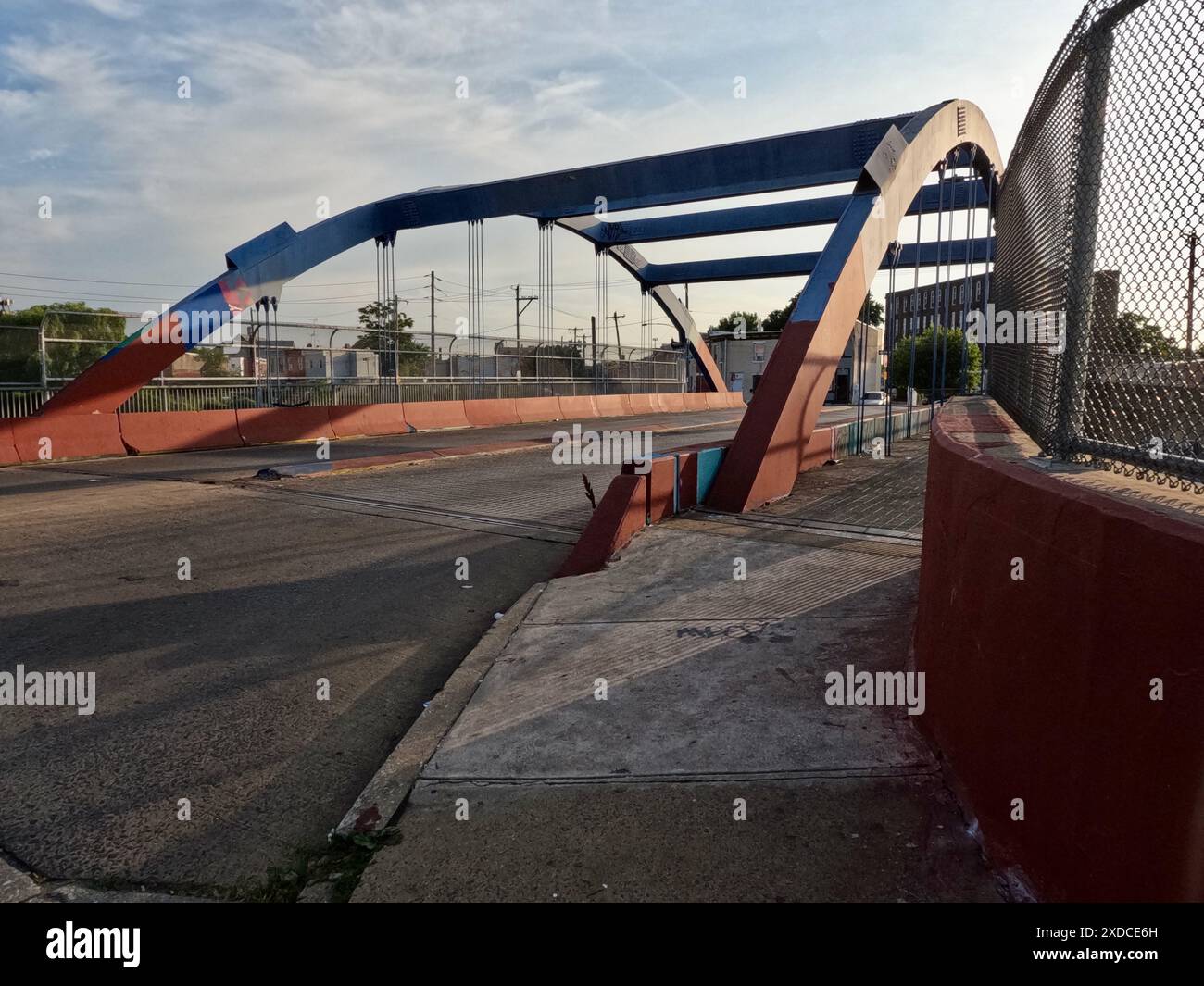 B Street Bridge a Philadelphia, in zona Kensington. Foto Stock