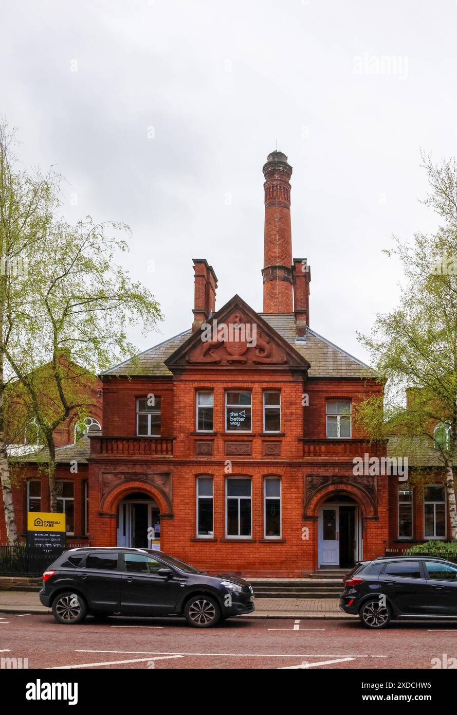 Centro di Start-up tecnologico imprenditoriale Belfast Ormeau Labs Ormeau Baths edificio di Belfast. Foto Stock